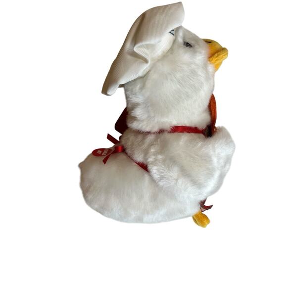 Aflac 2024 Holiday Duck Gingerbread Man Baker Hat Apron Talking-WORKS NEW PLUSH - Picture 5 of 7